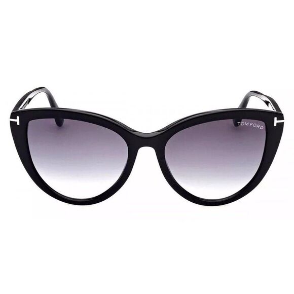 New Authentic Tom Ford Isabella FT0915-01B-56 Full-Rim Sunglasses - Picture 2 of 5